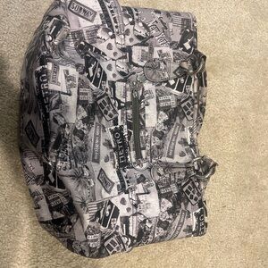 Kathy Van Zeeland Black and White Graphic Tote